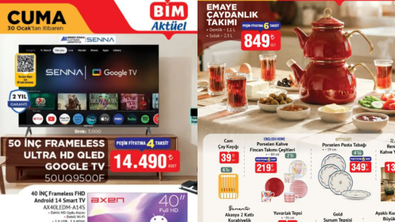 BİM Aktüel’de bu hafta neler var? İşte 30 Ocak Cuma BİM Aktüel ürünleri…