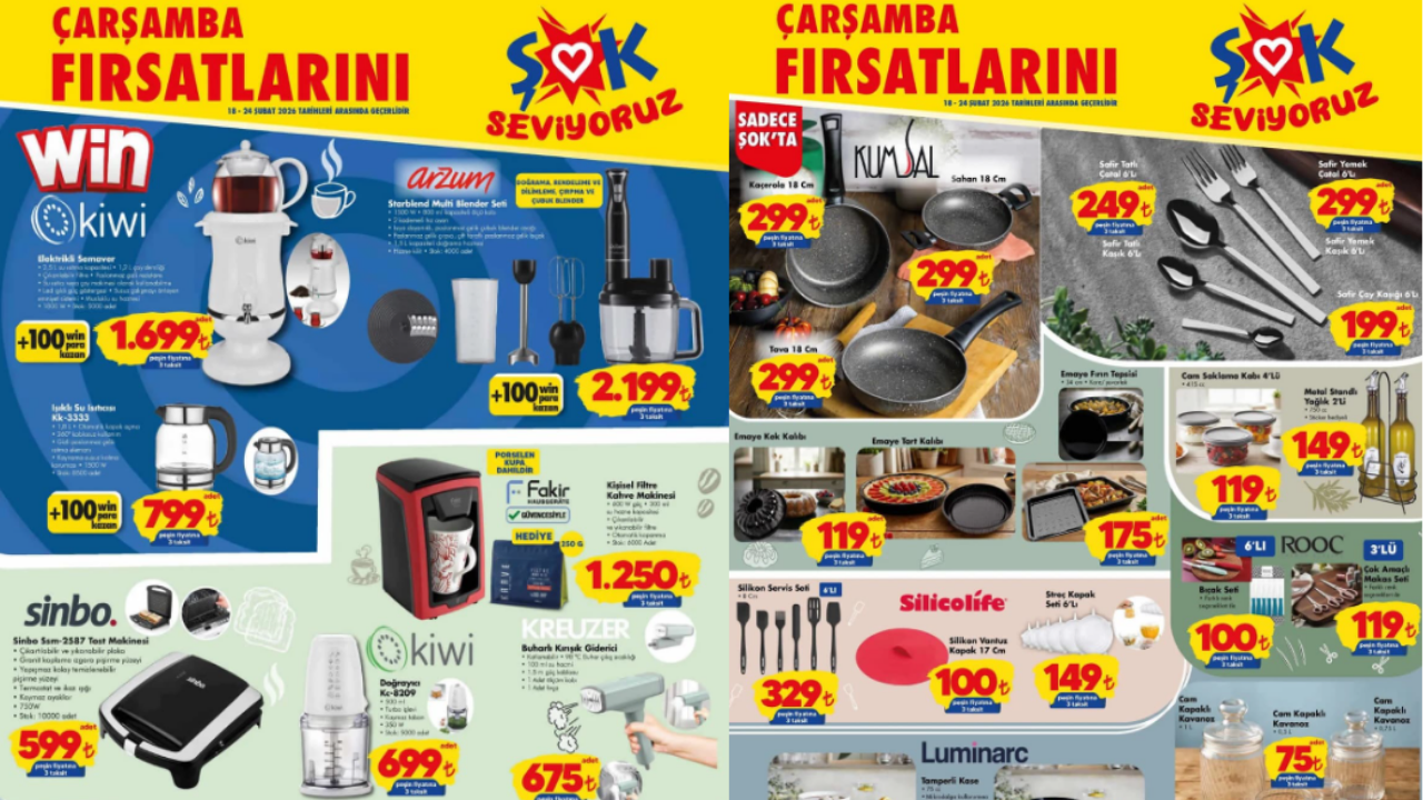 ŞOK Marketlerde Çarşamba fırsatları: Elektronikten gıdaya… Fiyatlar dibe vurdu!
