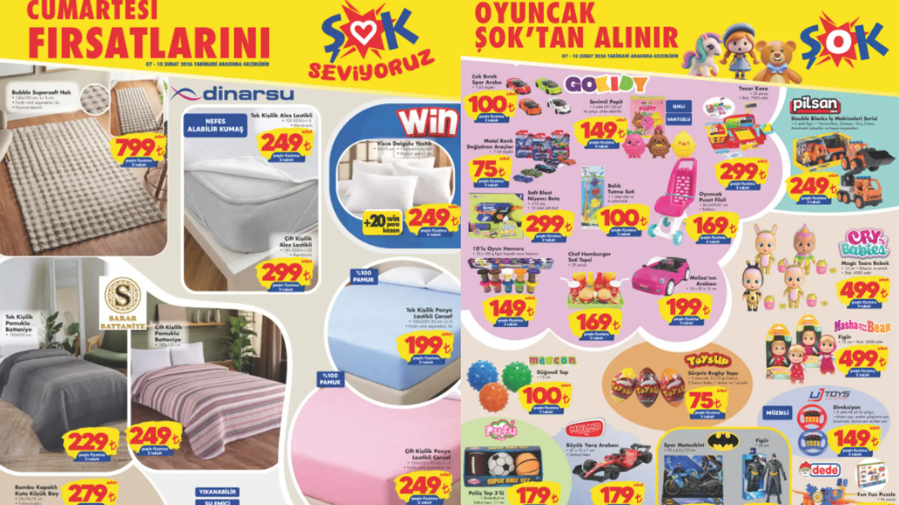 ŞOK 7-10 Şubat Kataloğu yayımlandı: Elektronik, oyuncak ve ev ürünlerinde büyük indirim