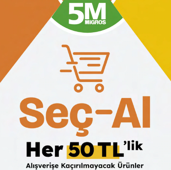 Migros’tan “Seç-Al” kampanyası: Her 50 TL’lik alışverişe büyük indirim