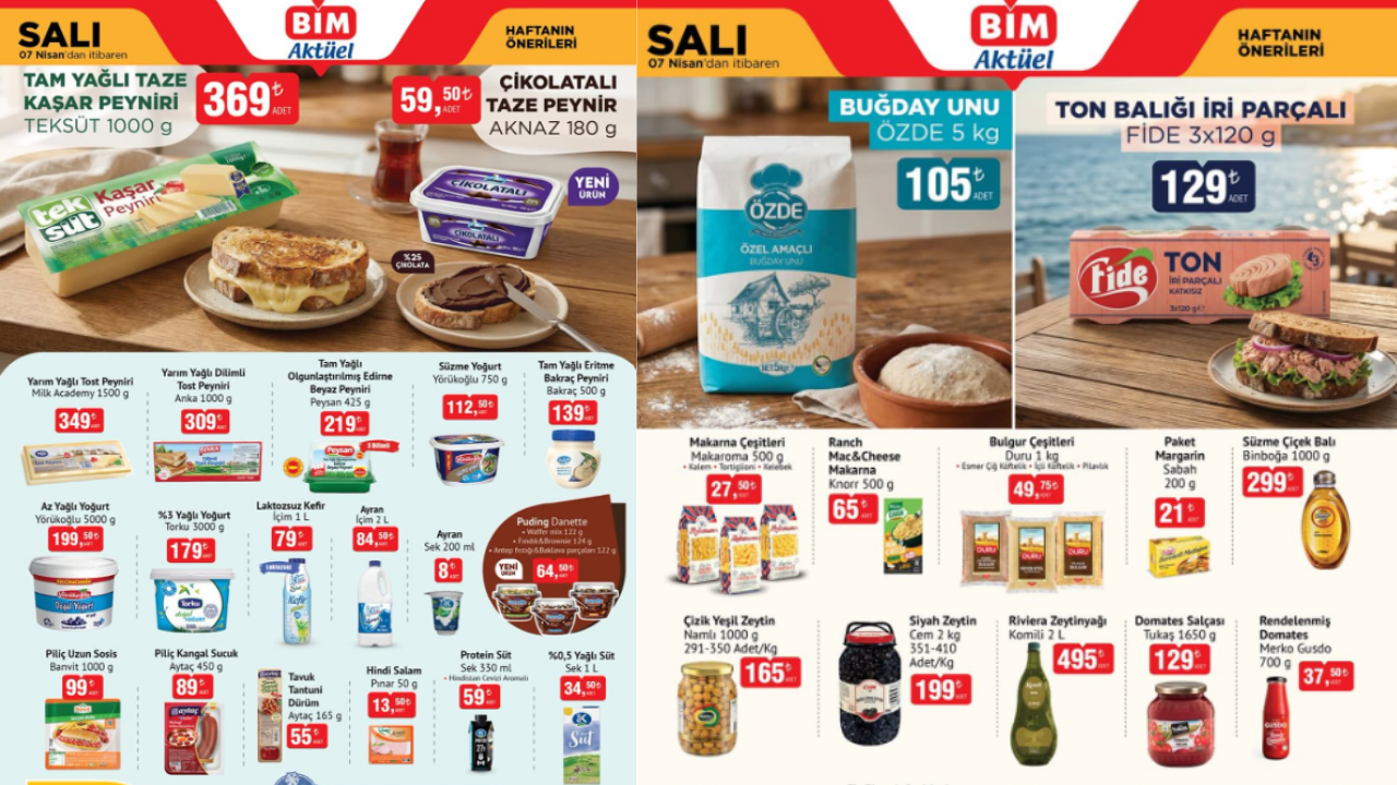 BİM 7 Nisan Kataloğu: Temel gıda ve temizlik ürünlerinde dikkat çeken fiyatlar